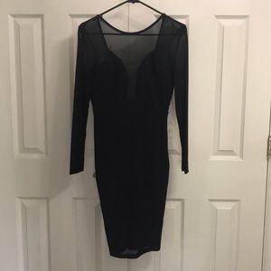 Long sleeve body suit dress